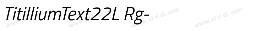 TitilliumText22L Rg字体转换